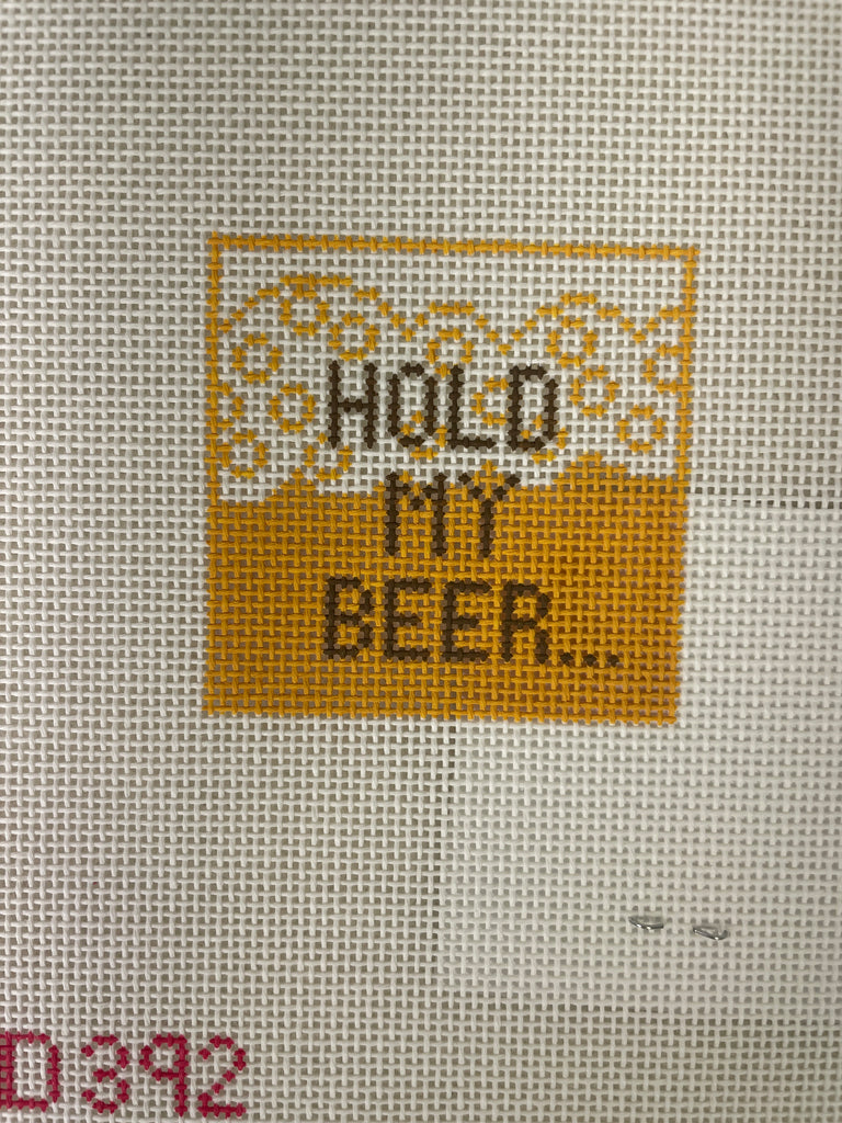 *Rachel Donley Needlepoint RD392 Hold My Beer Koozie