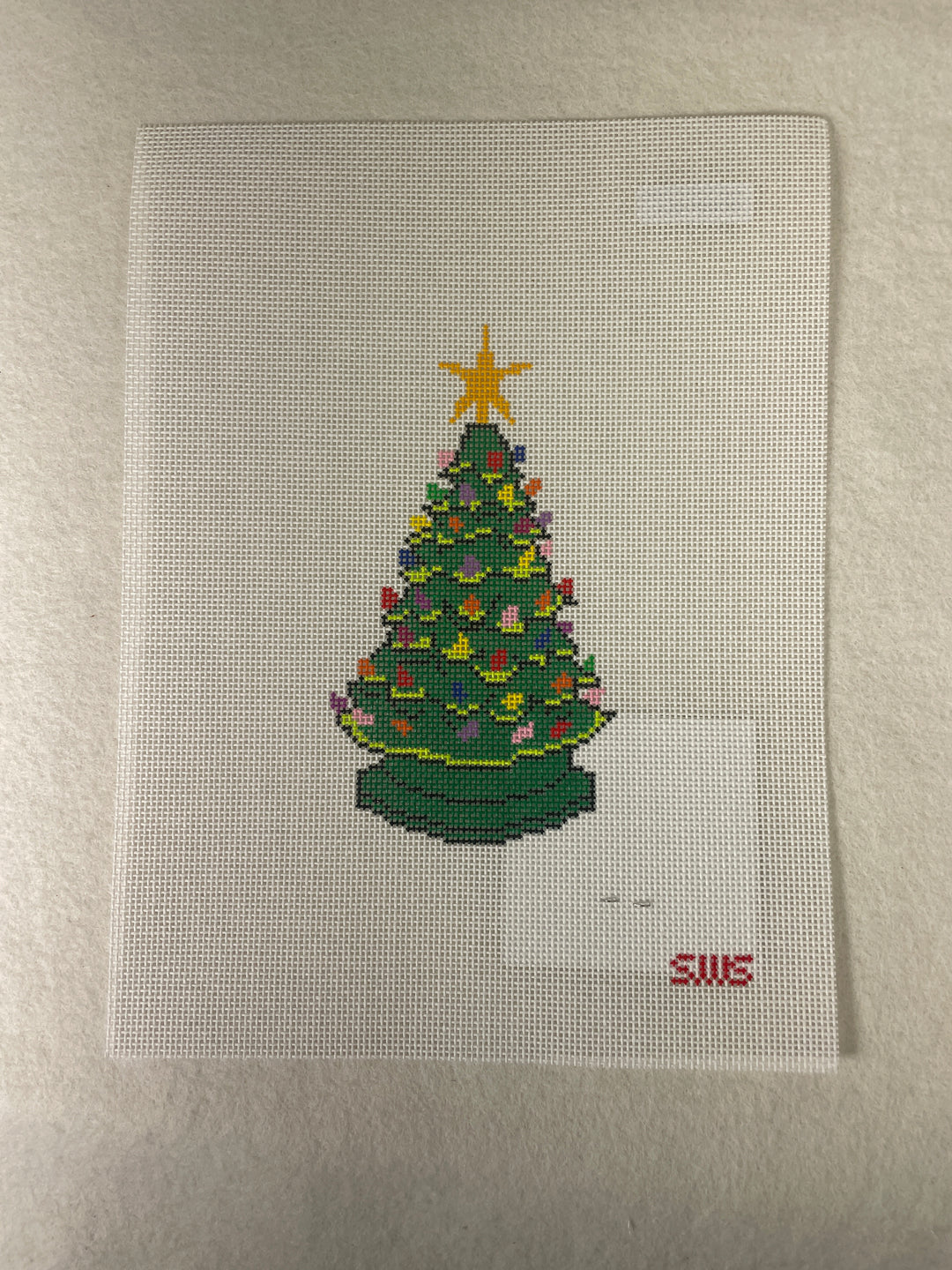 *Stitching with Stacey Needlepoint Designs Ceramic Christmas Tree