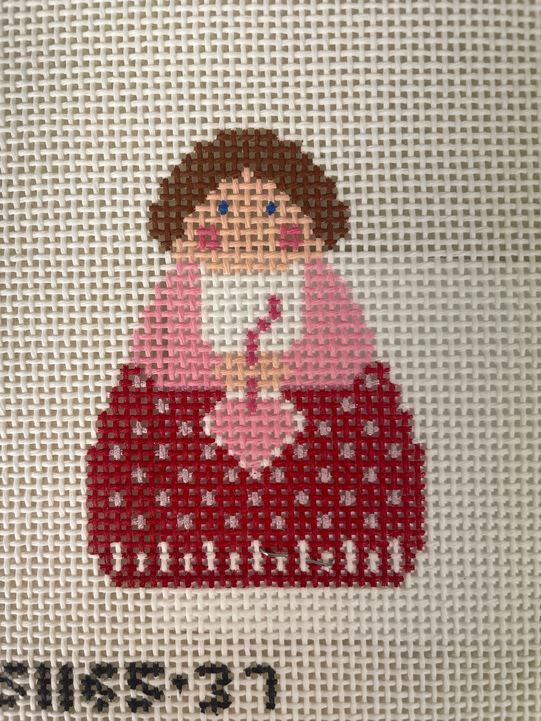 Stitch It's SI165-37 Red Angel with Pink Heart