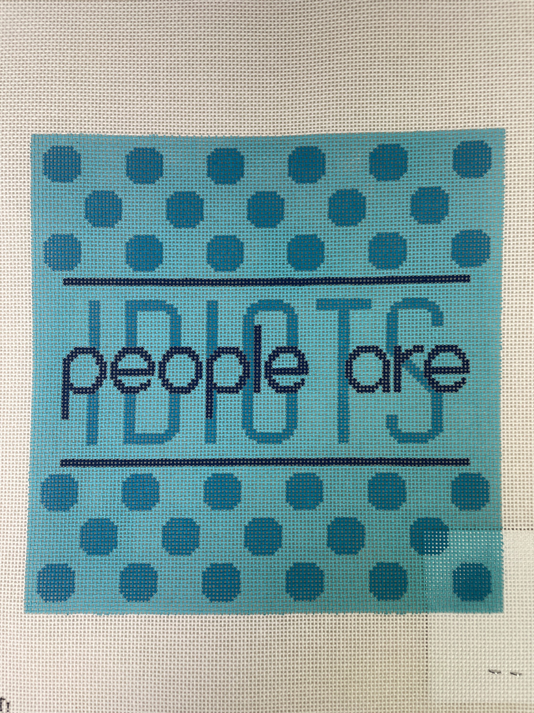 Flying Stitches Designs SA106D People Are Idiots - Aqua