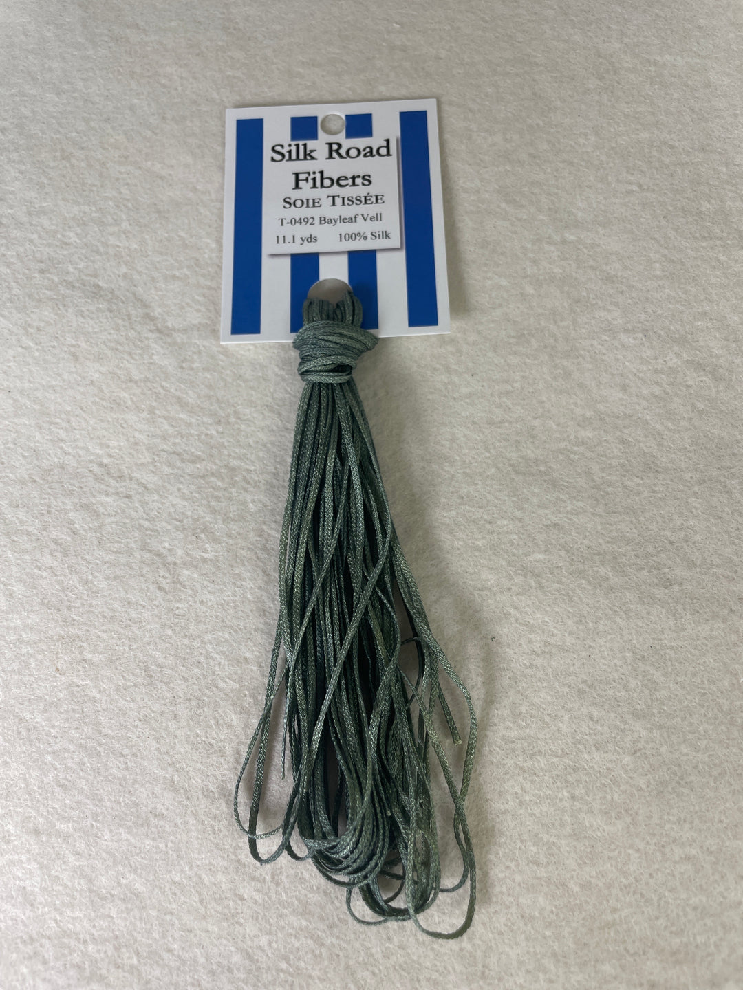 Silk Road Fibers T-0492 Bayleaf Vell Soie Tissee