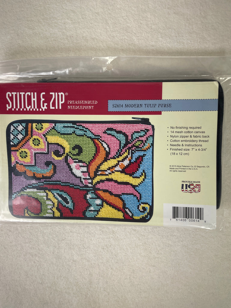 Alice Peterson Stitch and Zip SZ614 Modern Tulip Cosmetic