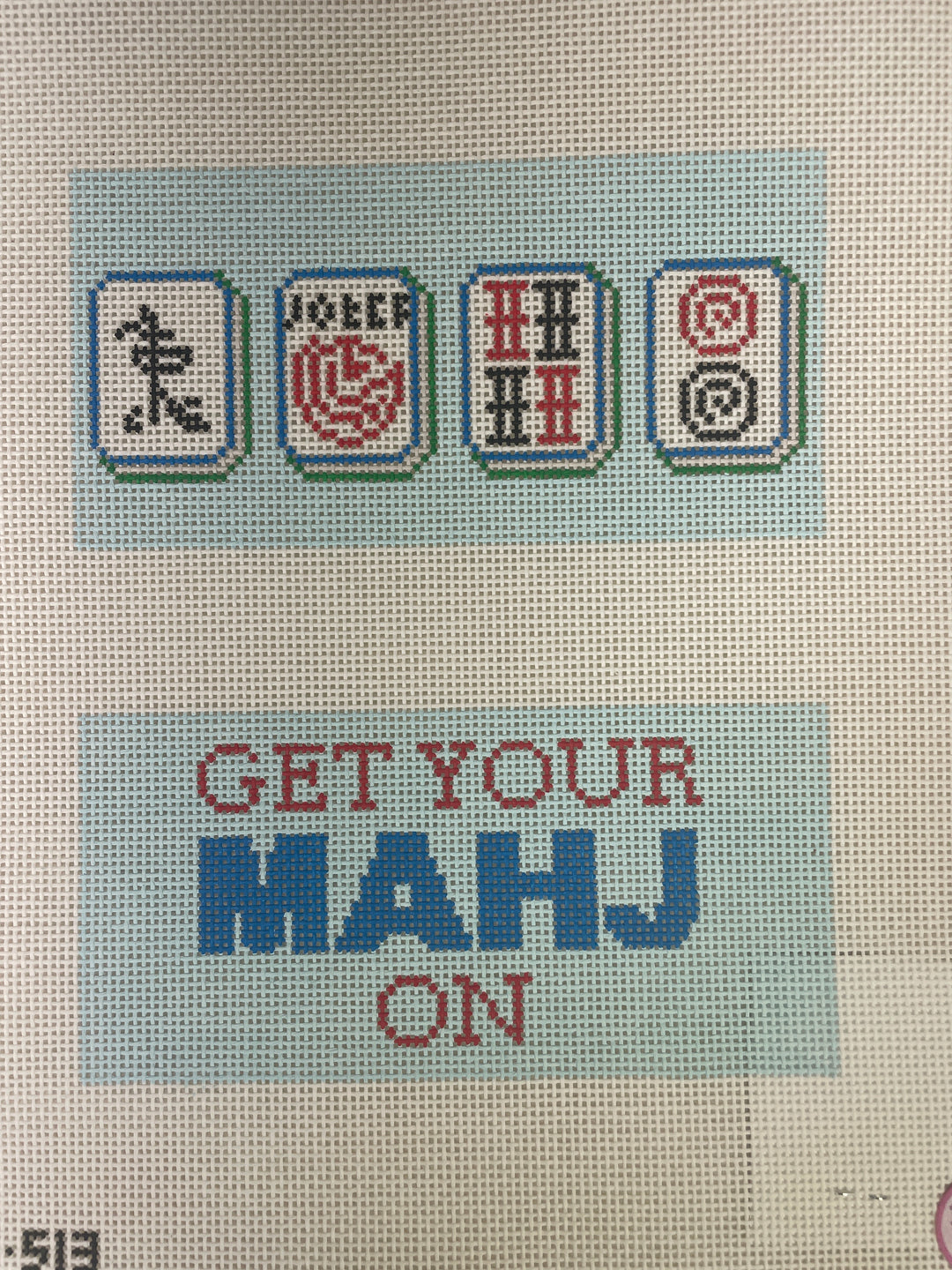 The Painted Stitch 513 Get Your Mahj On Eyeglass Case
