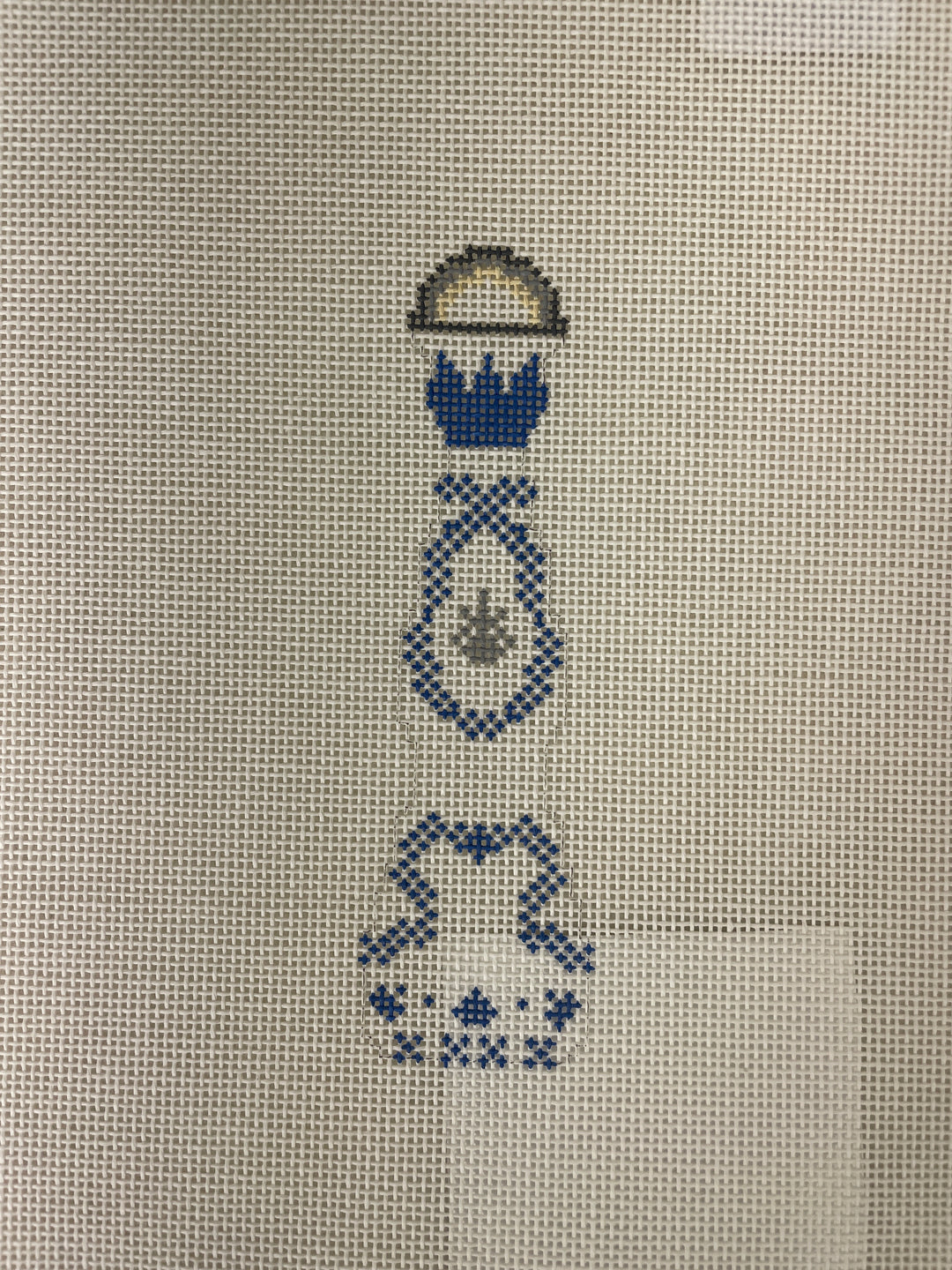 * Penny Linn Designs Blue and White Tequila Bottle