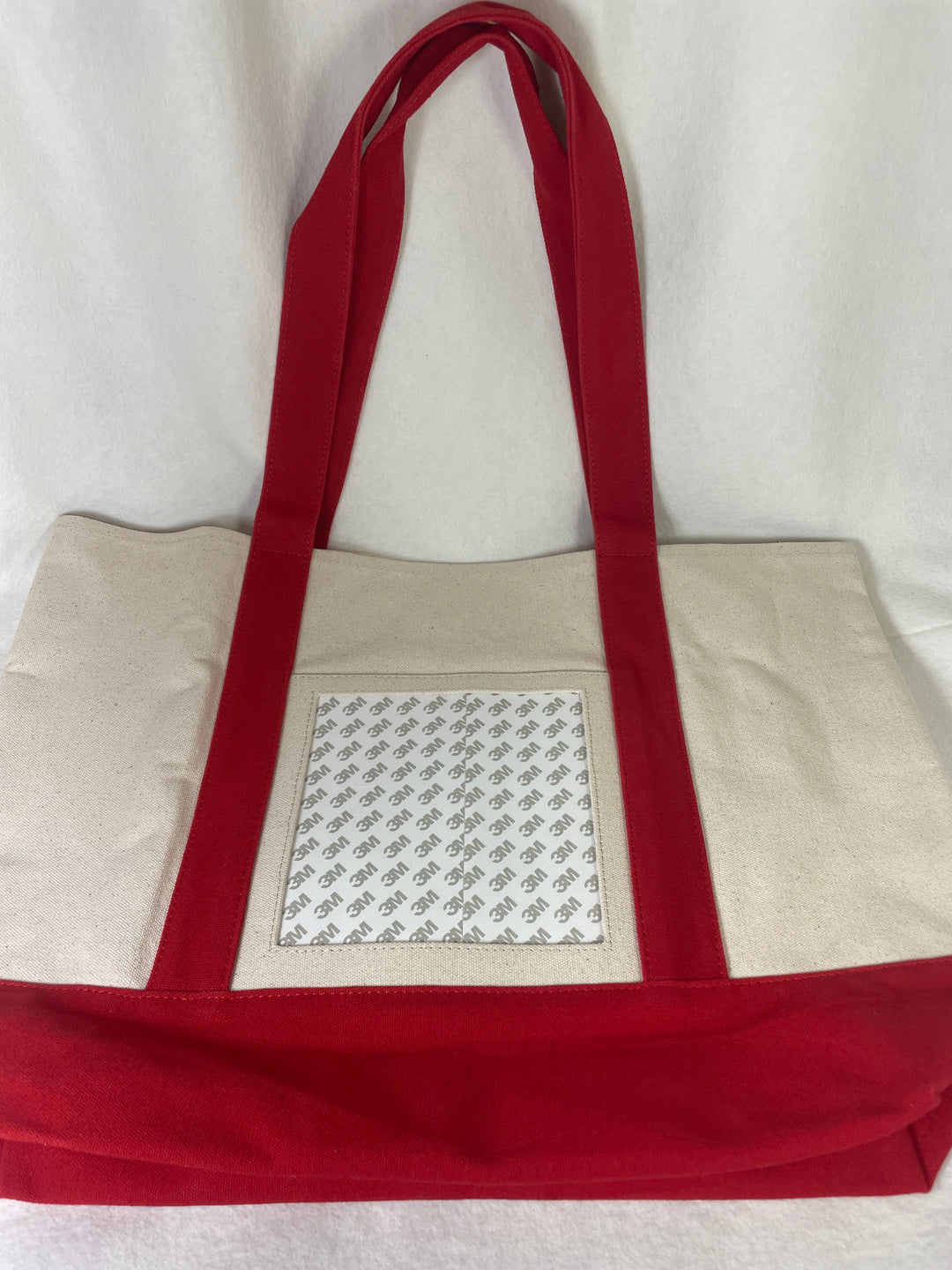 *Planet Earth Canvas Tote- 6x6 Opening / Red