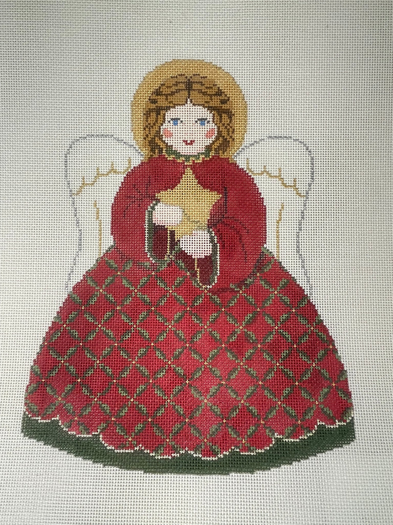 *Susan Roberts Needlepoint 3399F/B Angel Tree Topper
