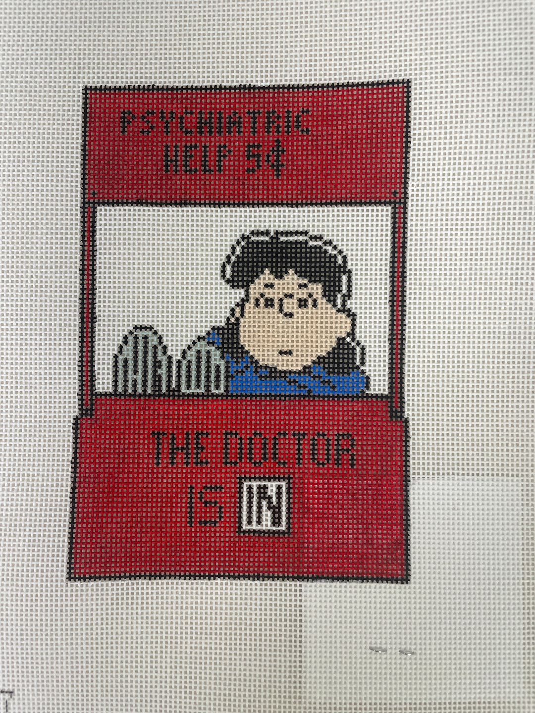* Officially Needlepoint Everyday- Lucy "The Dr. is In"