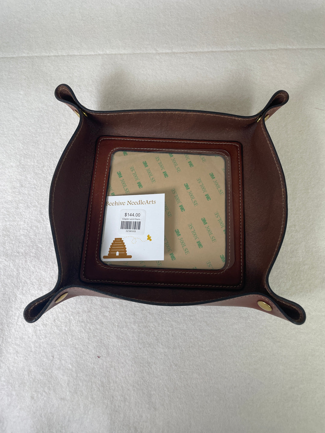 Clayton and Crume Leather Valet- Medium Brown