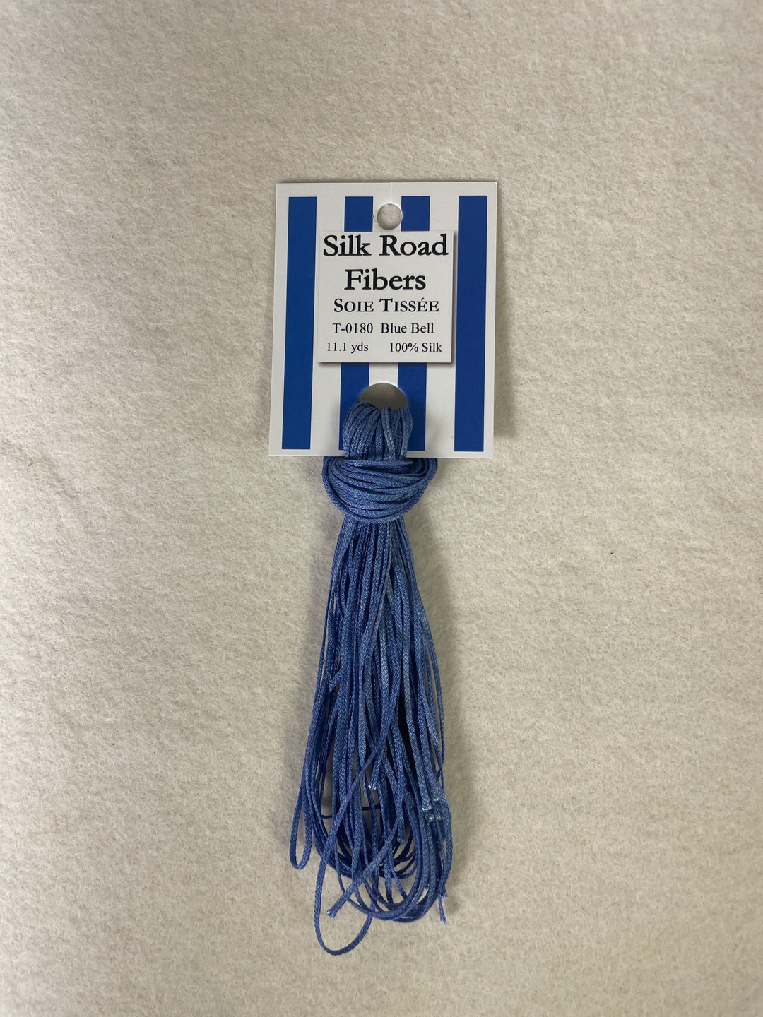 Silk Road Fibers T-0180 Blue Bell Soie Tissee
