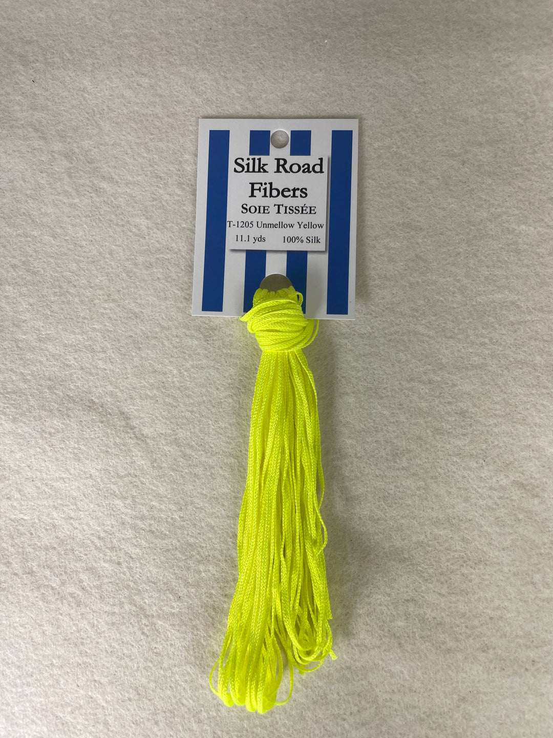 Silk Road Fibers T-1205 Unmellow Yellow Soie Tissee