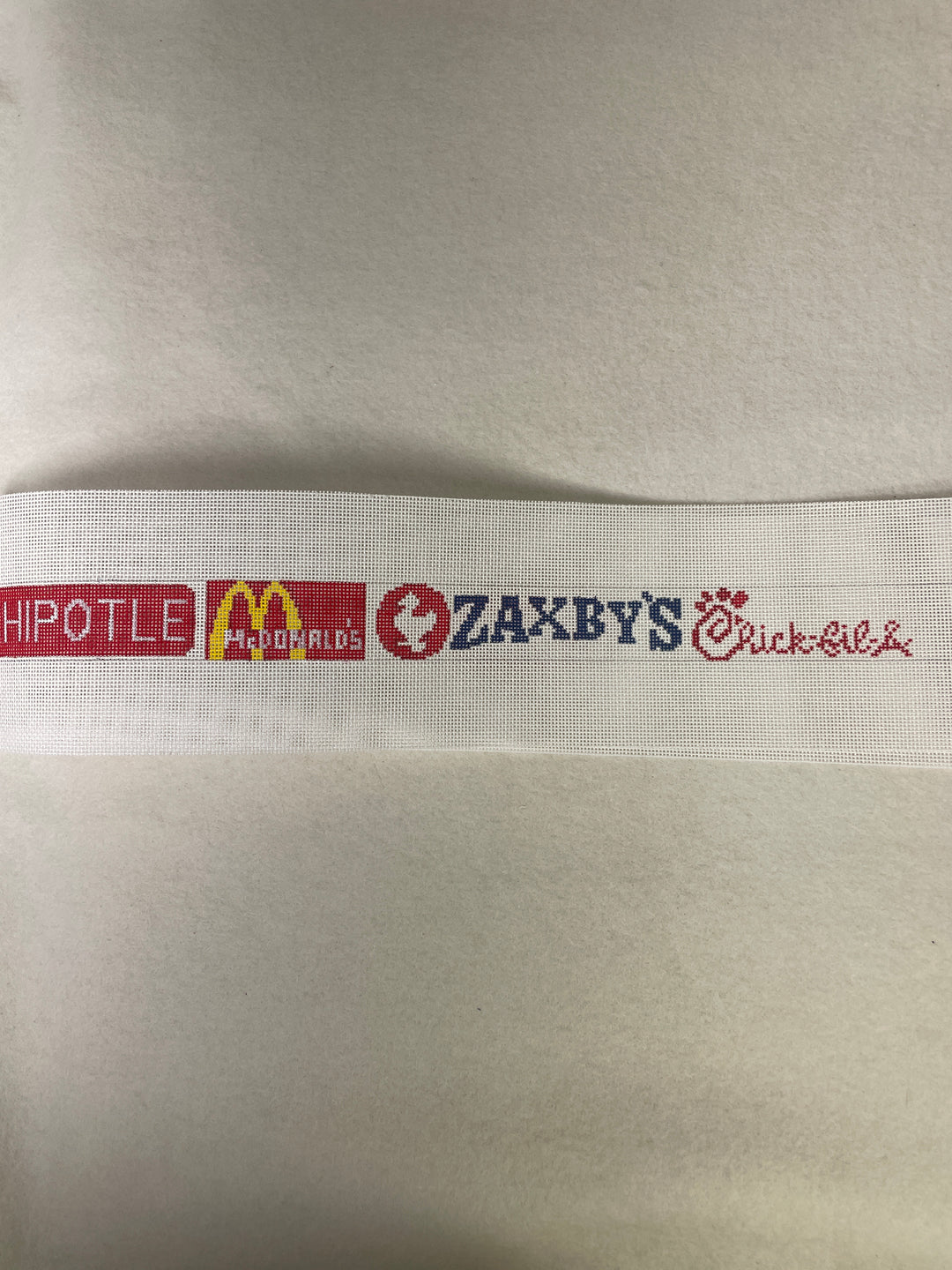 *Elm Tree Needlepoint Designs B608 Restaurants Belt