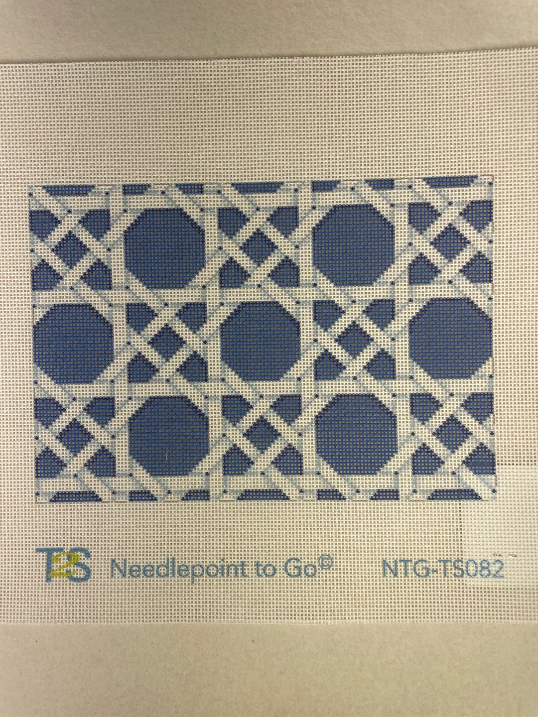 Kirk & Bradley TS082 Navy Caning Pattern Clutch