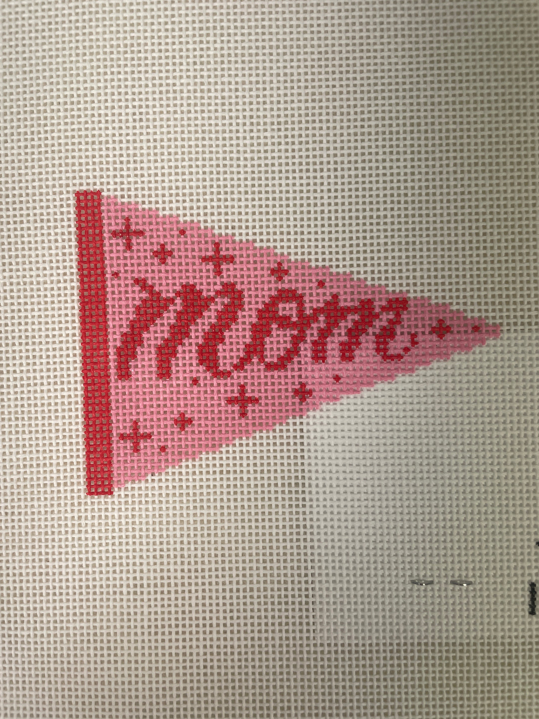 Ivy Thread Needlepoint Mom Pennant