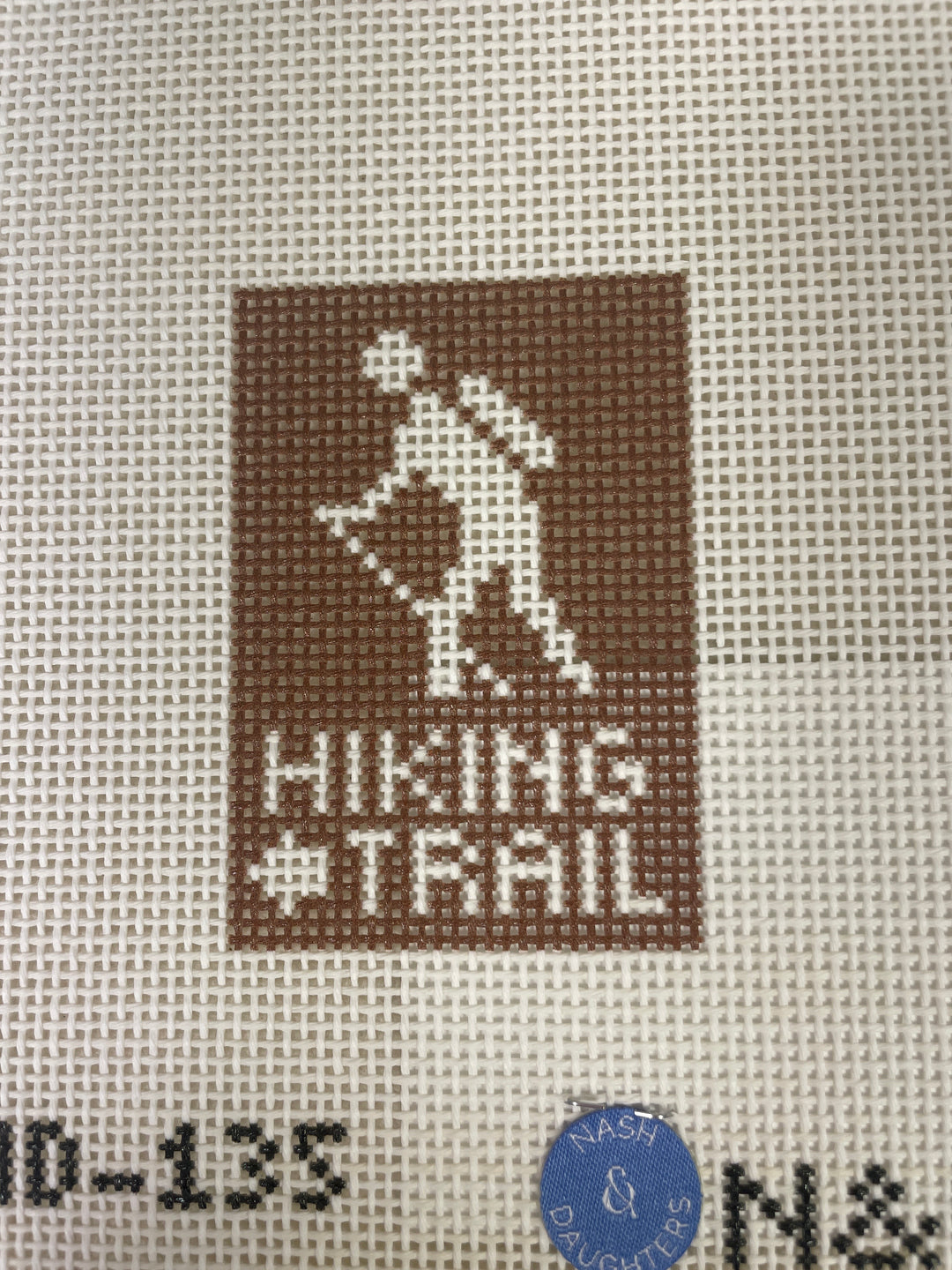 Nash & Daughters Needlepoint ND135 Hiking Tag Insert