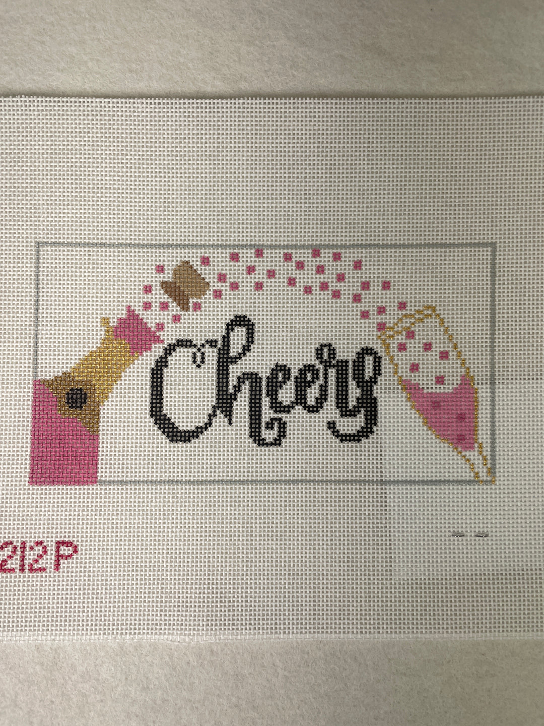 *Rachel Donley Needlepoint RD212P Cheers / Pink