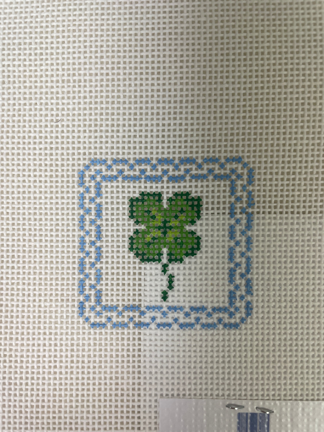 little stitches needleworks- Lucky 4-Leaf Clover Patch