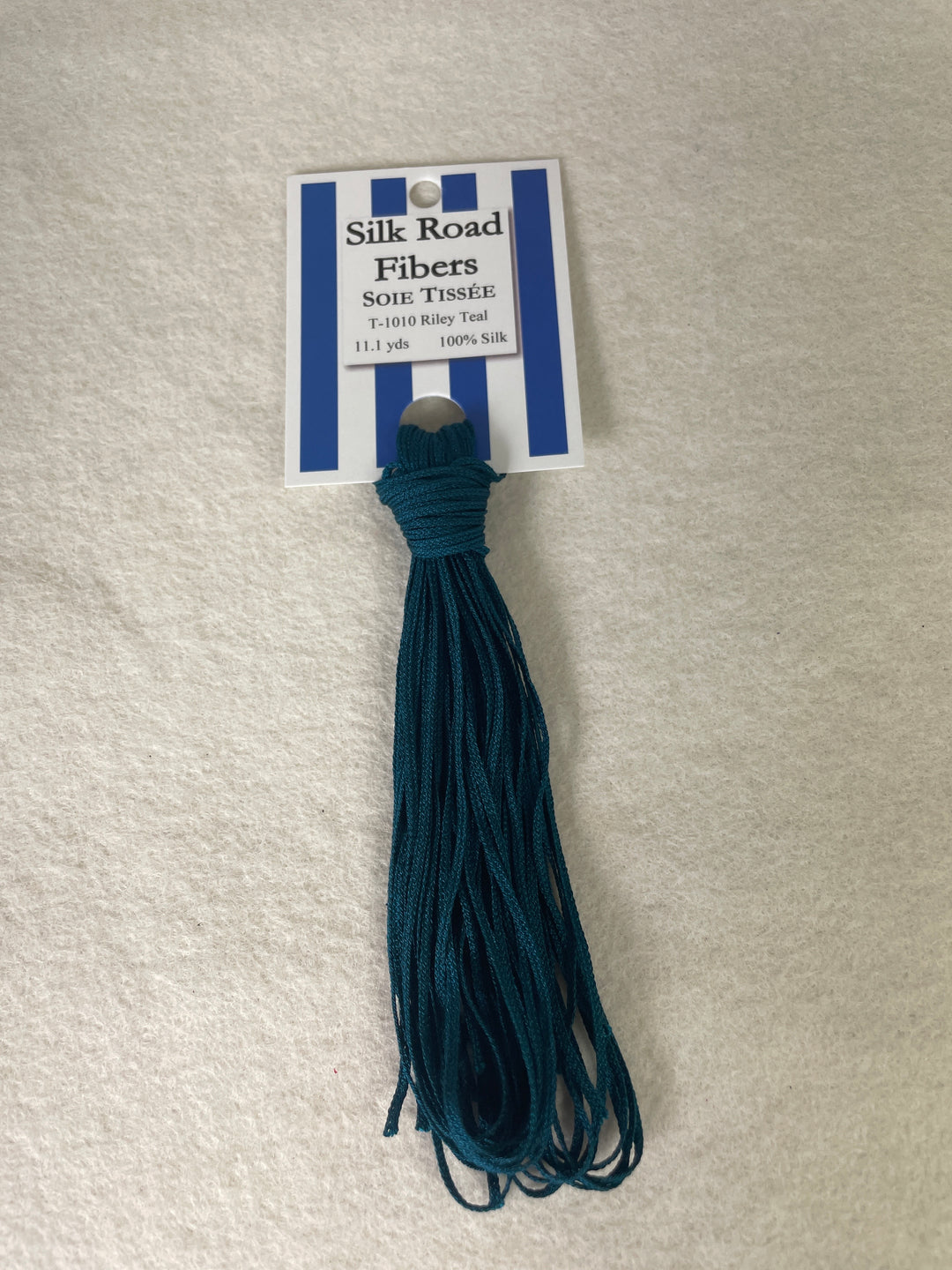 Silk Road Fibers T-1010 Riley Teal Soie Tissee
