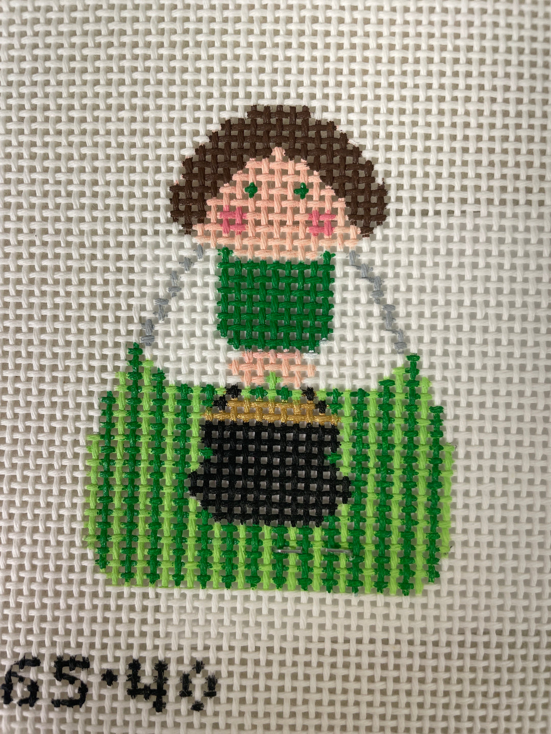 Stitch It's SI165-40 Green Angel with Pot of Gold