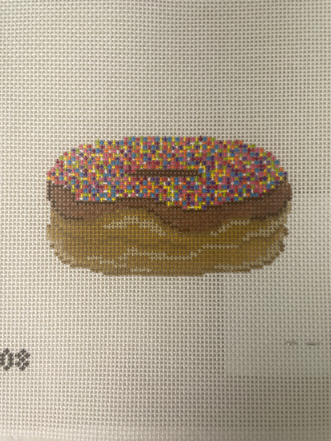 *Wheelhaus Needlepoint WN It's Sprinkles- Chocolate Donut