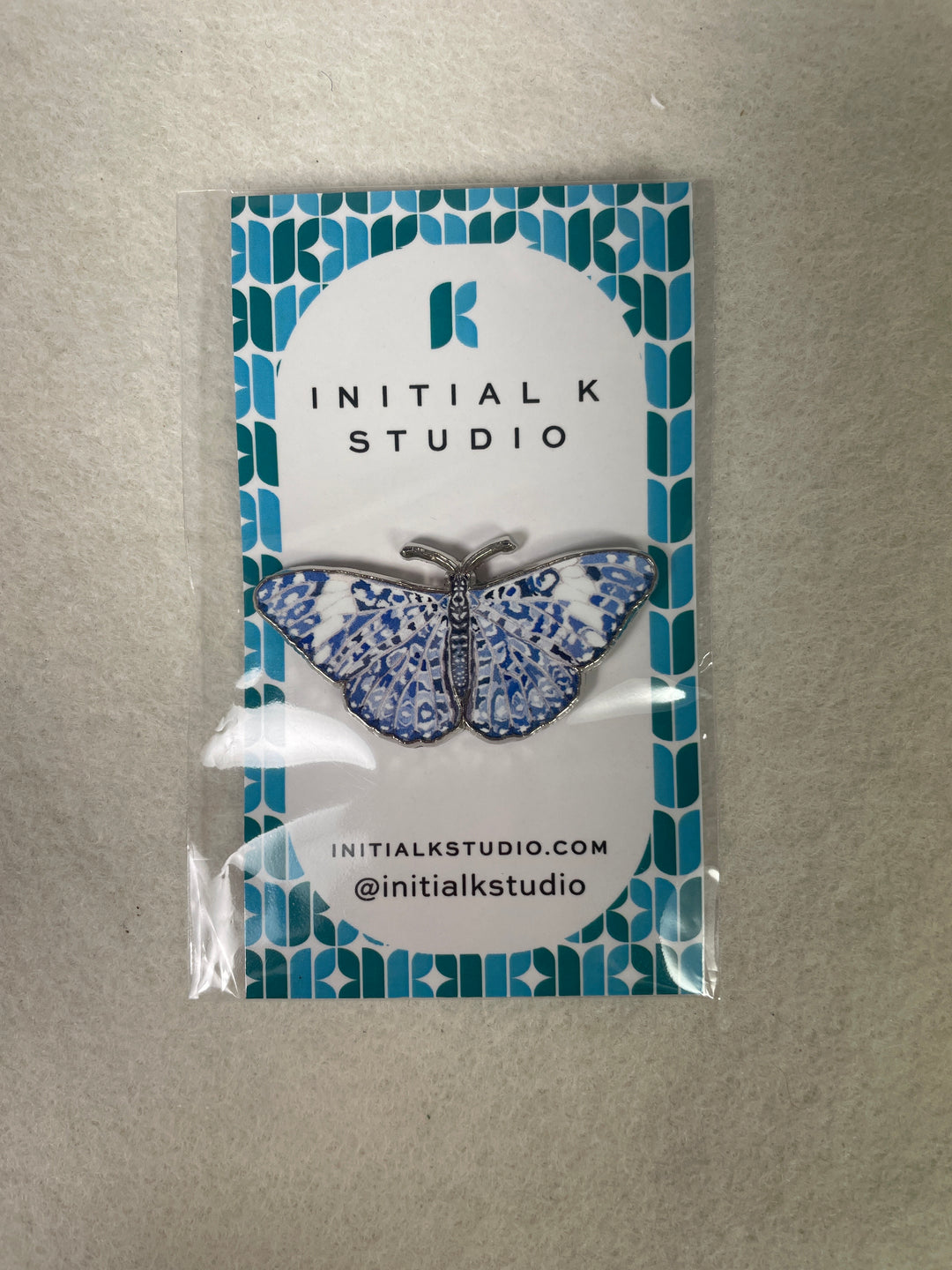 * Initial K Studio Chinoiserie Butterfly Needle Minder