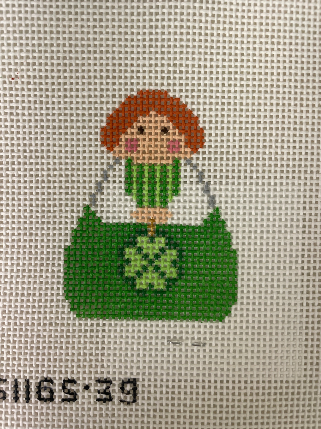 Stitch It's SI165-39 Green Angel with Shamrock