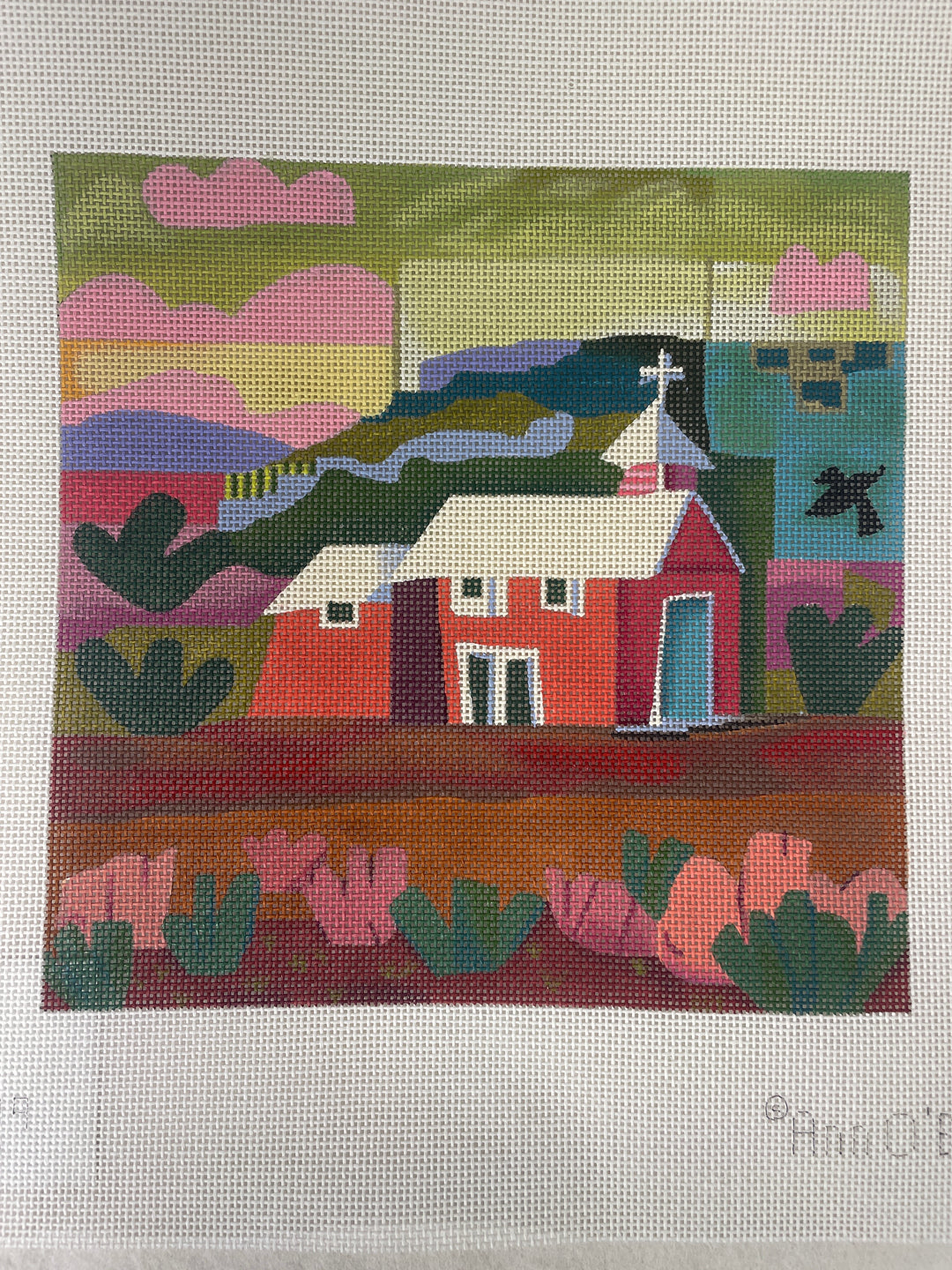 * Melissa Shirley Designs/ Ann O'Brien- Red Church AOG119