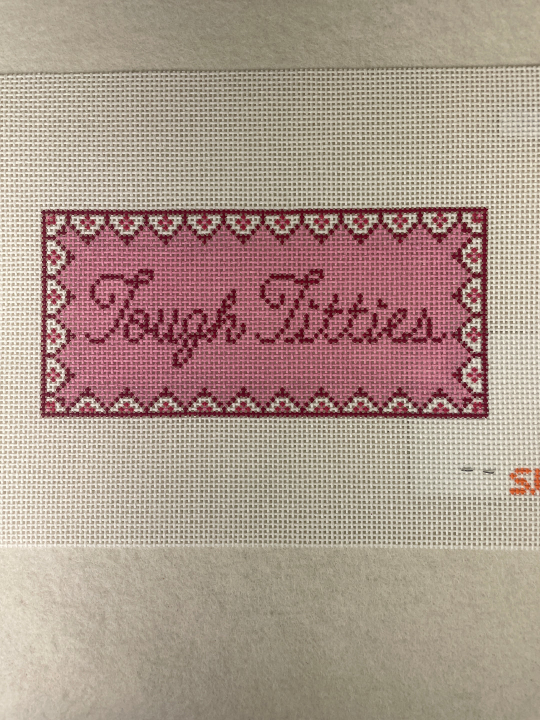 *Stitching with Stacey Needlepoint Designs Tough Titties
