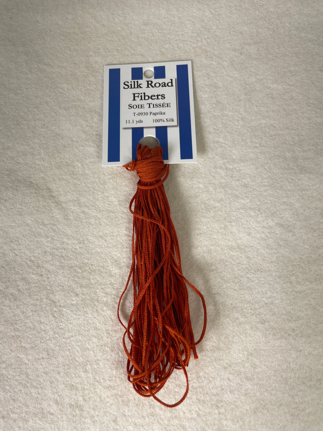 Silk Road Fibers T-0930 Paprika Soie Tissee