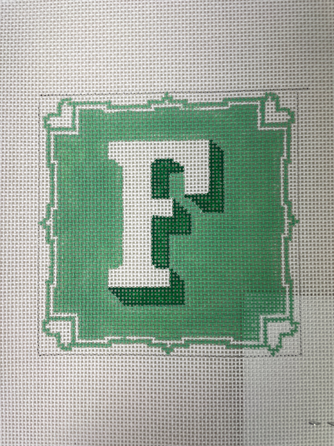 A Stitch in Time 495F Letter "F" Coaster