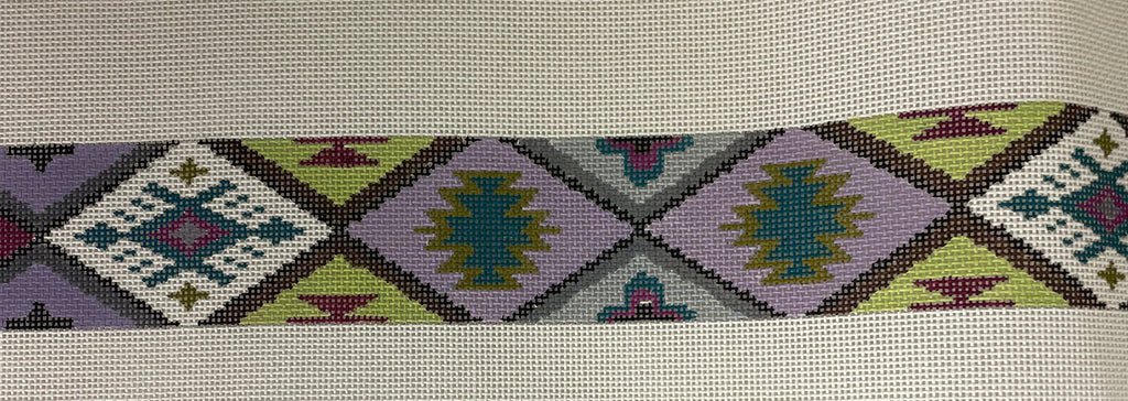 * Color of Praise - HB800 Purple and Turquoise Aztec Wide Purse Strap