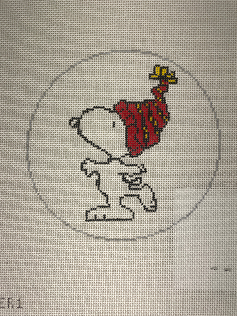 * Officially Needlepoint PNTS-WINTER1 Snoopy in Stocking Cap