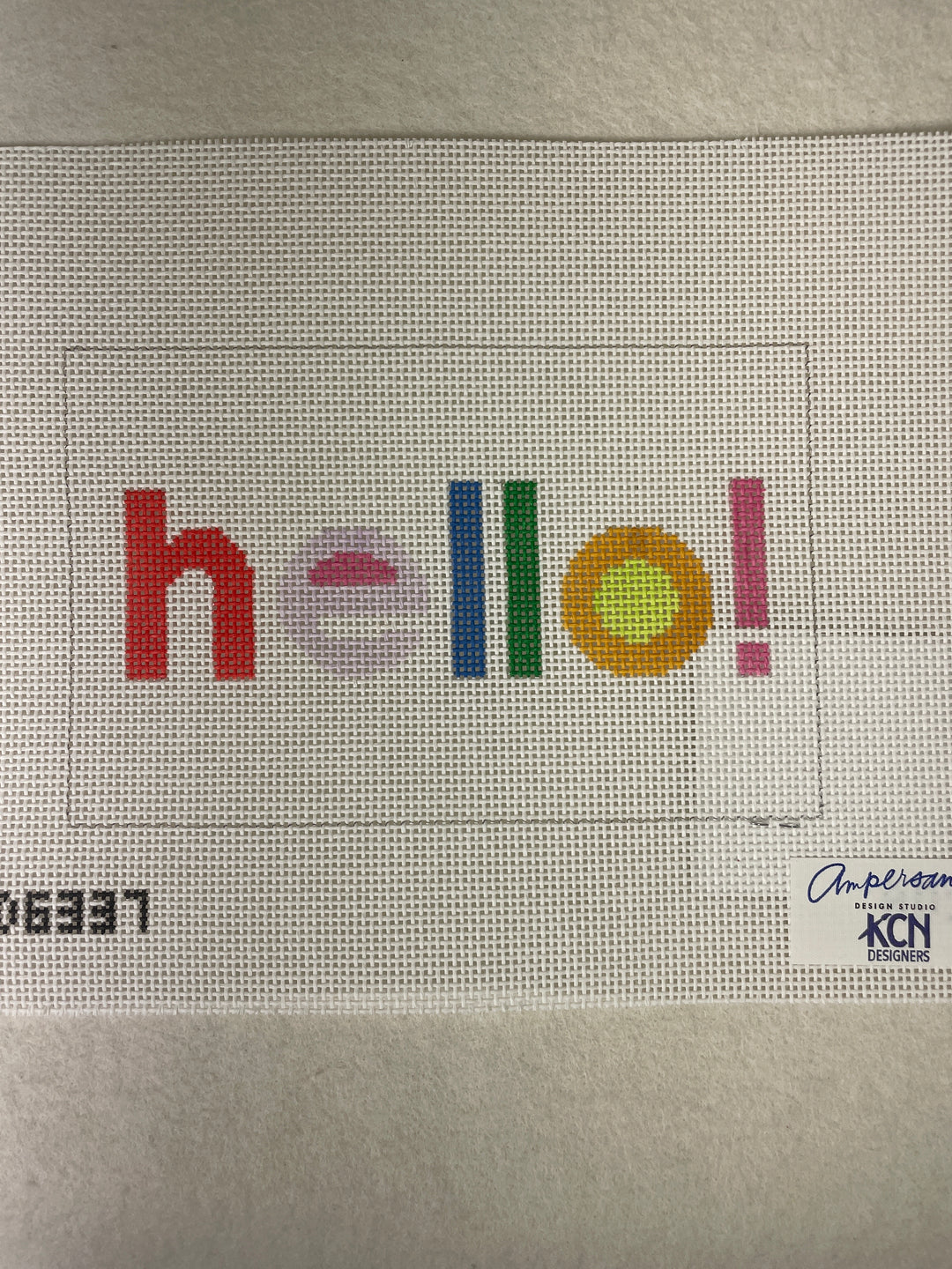* Ampersand Design Studio KCD6337 Hello Acrylic Purse Canvas