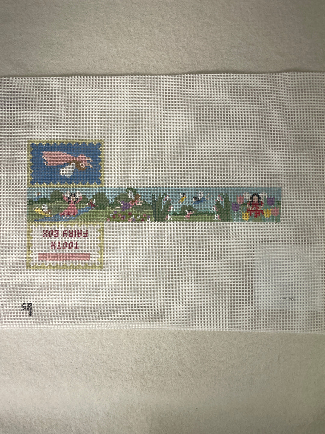 * Susan Roberts Needlepoint 1087 Tooth Fairy Box- Fairy