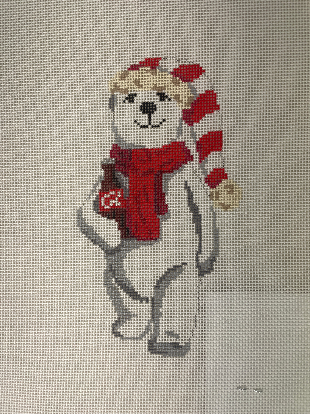 Pinpoint Needlepoint PNS34 Holiday Cola Bear