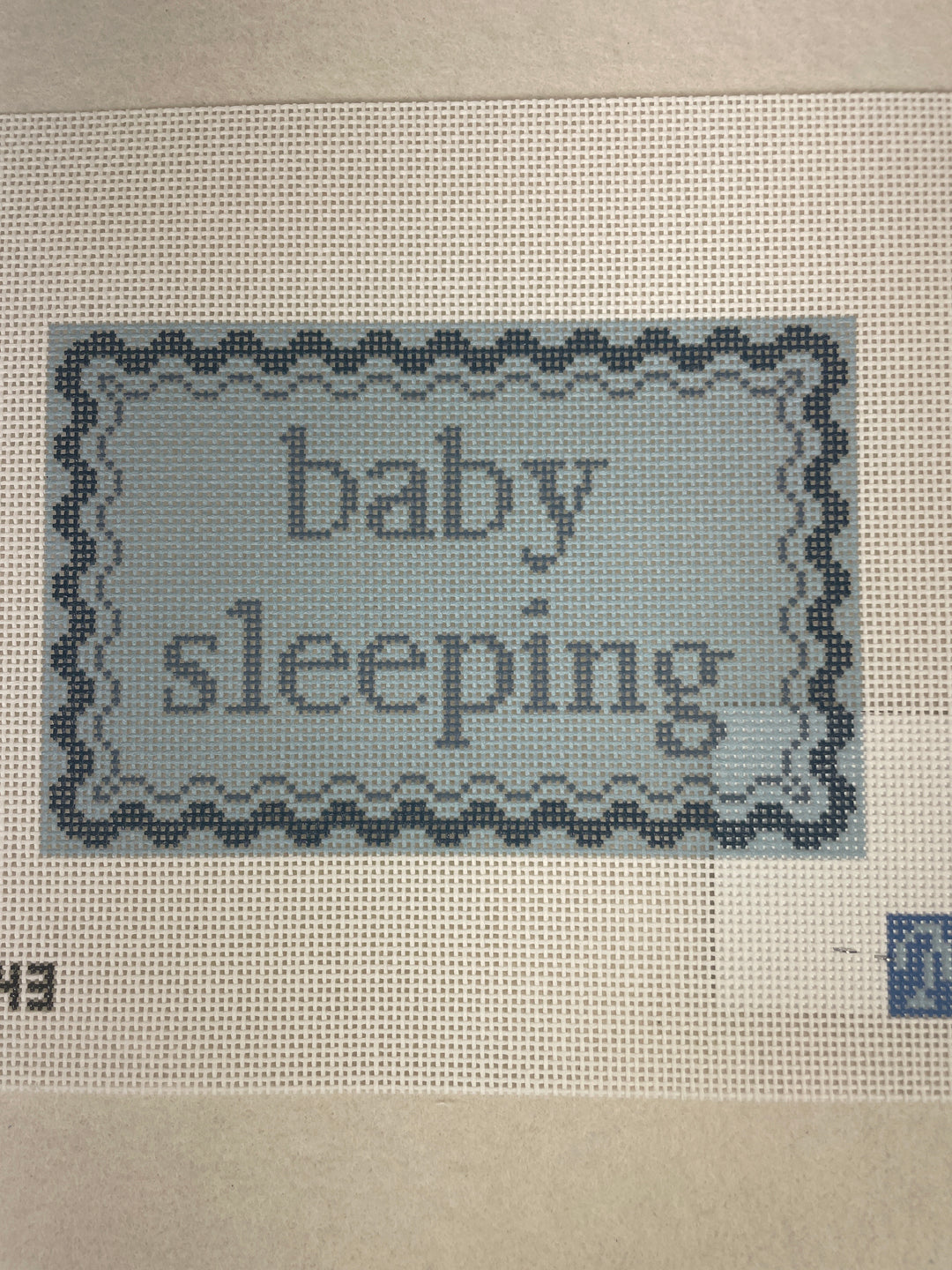 *Maura Nolan Designs MN43 Baby Sleeping- Blue