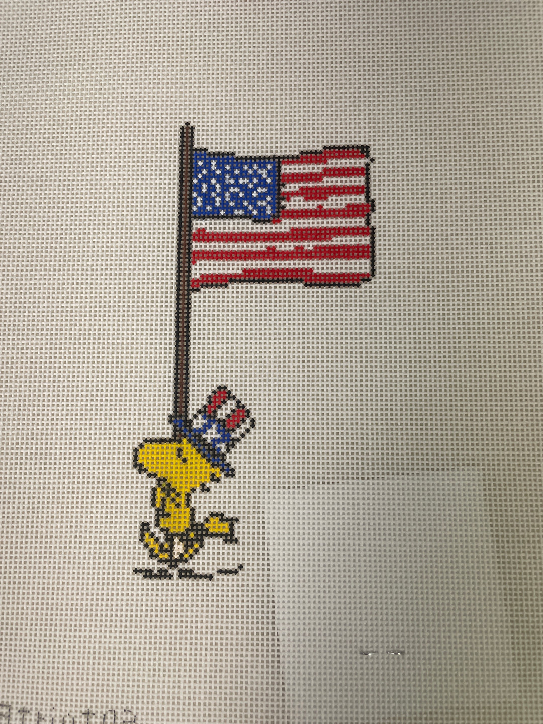 * Officially Needlepoint Patriot02 - Woodstock Marching with Flag