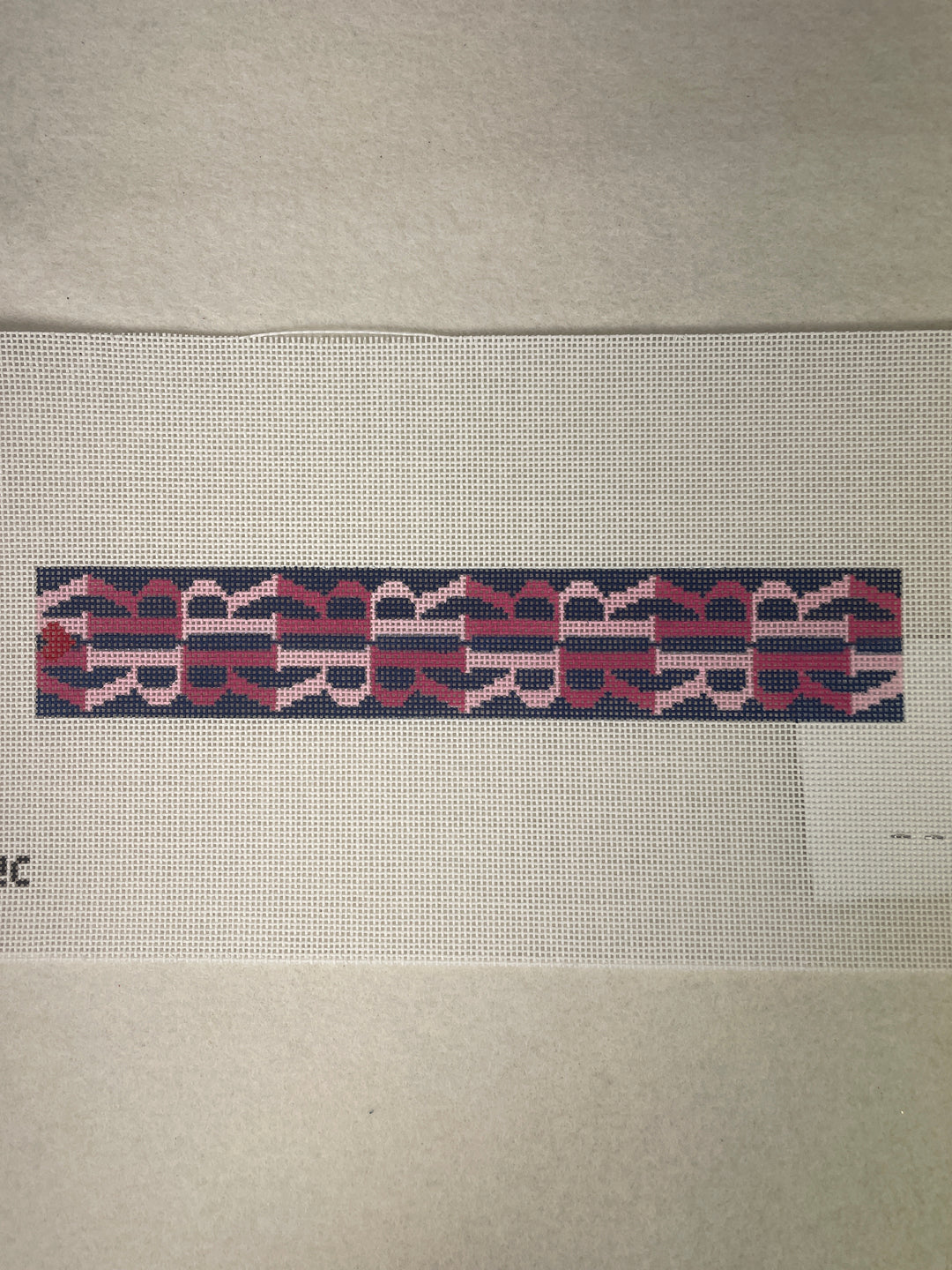 Jeni Sandberg JSR2C/  R Letter Key Fob - pink and blue