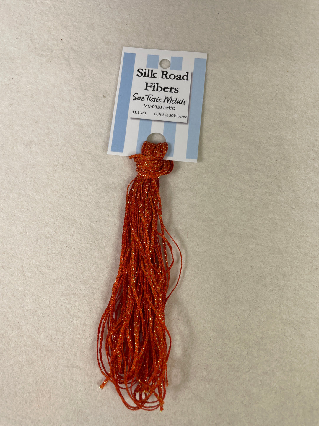 Silk Road Fibers Soie Tissee Metals - MG-0920 Jack'O