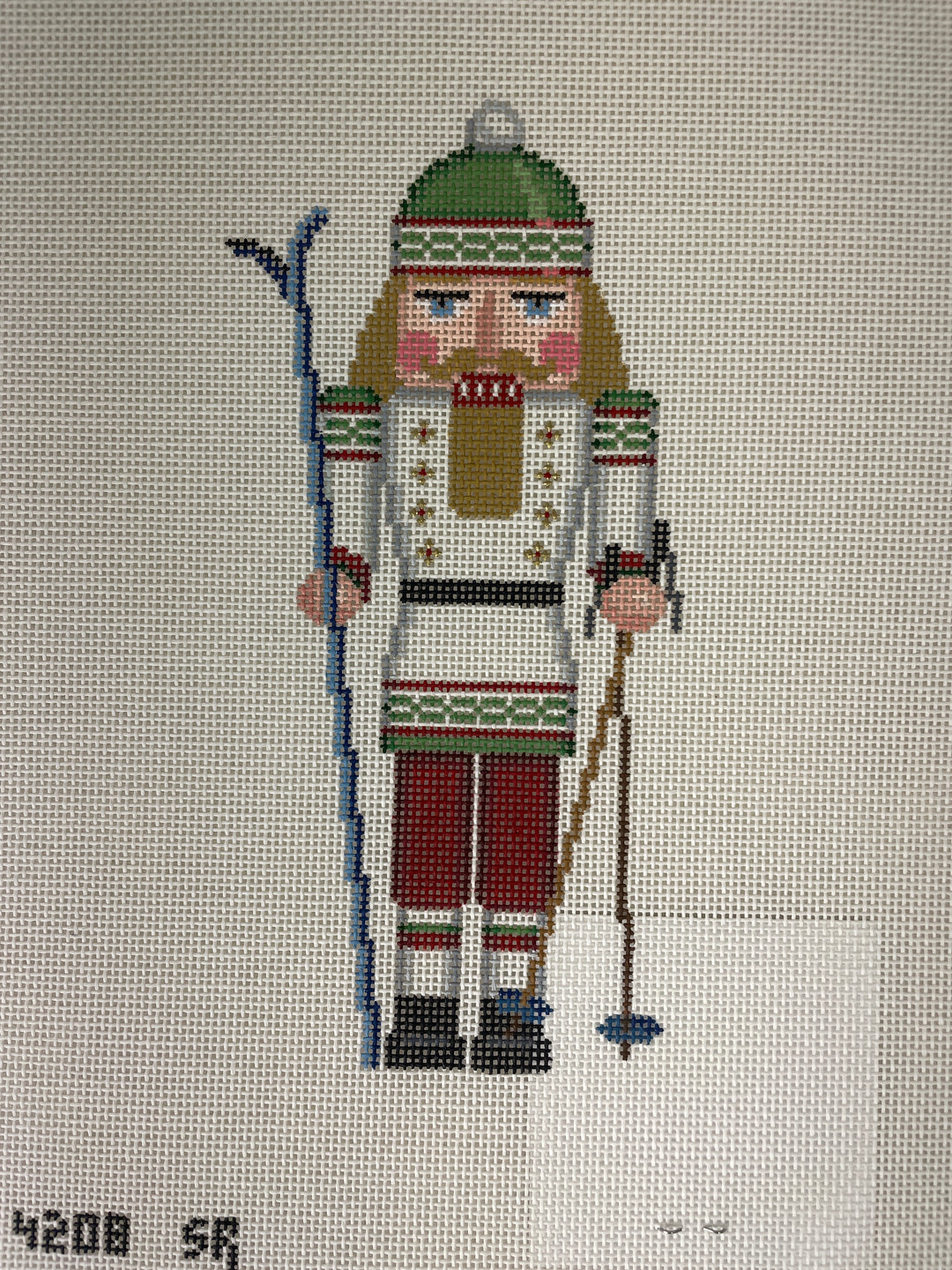 Susan Roberts Needlepoint Design 4208 Nutcracker- Skier
