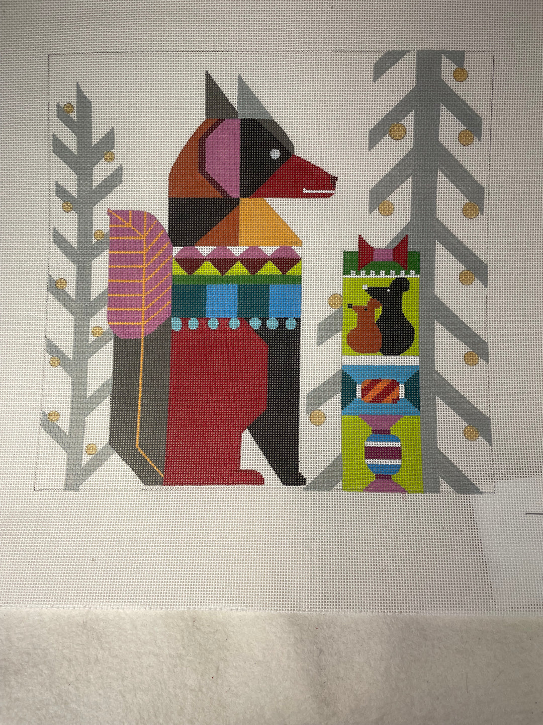 * Melissa Prince H251 Abstract Fox