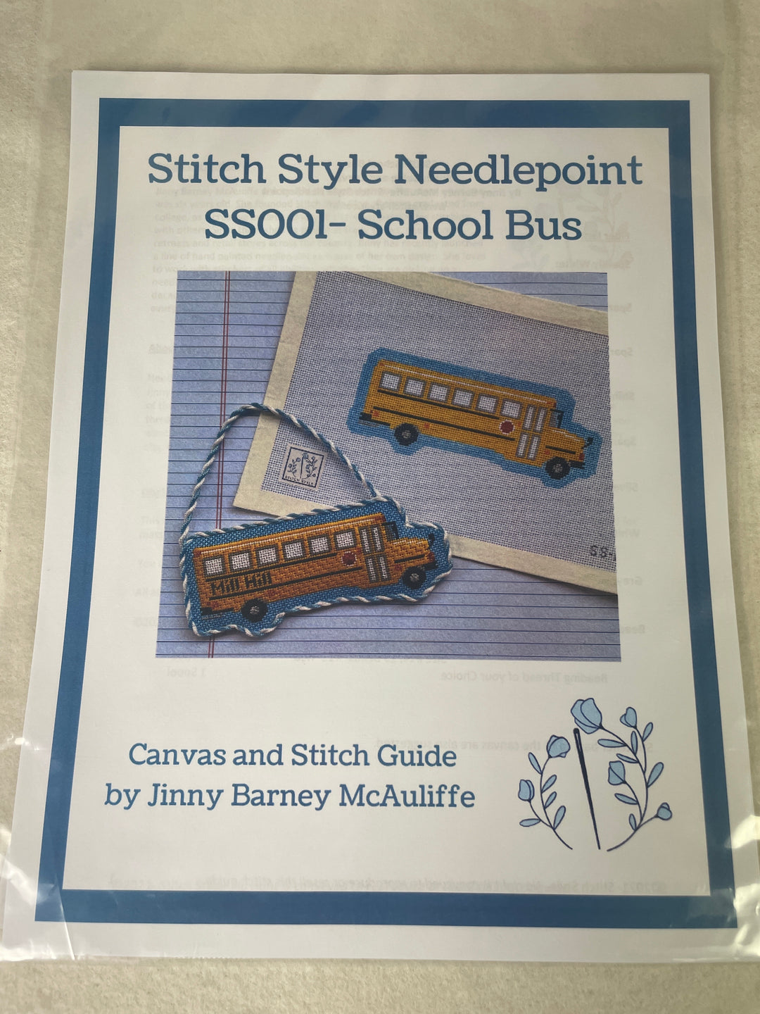 * Stitch Style SS001 School Bus- Stitch Guide by Jinny McAuliffe