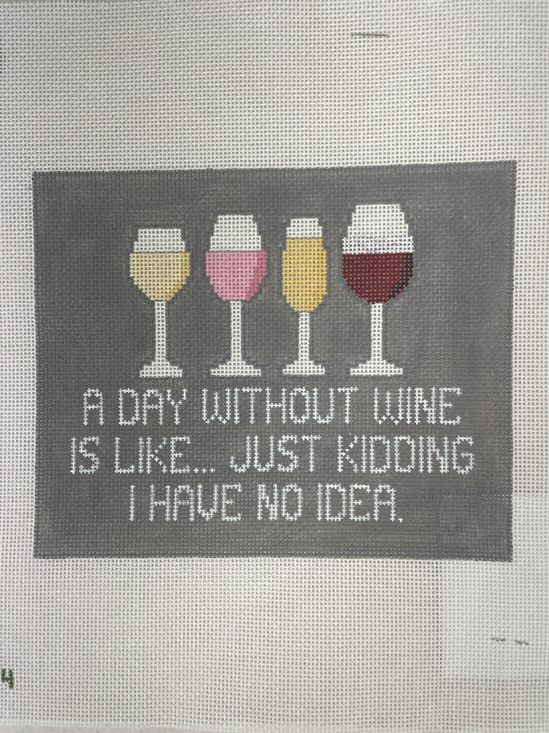 *Elm Tree Needlepoint Designs F064 A Day Without Wine