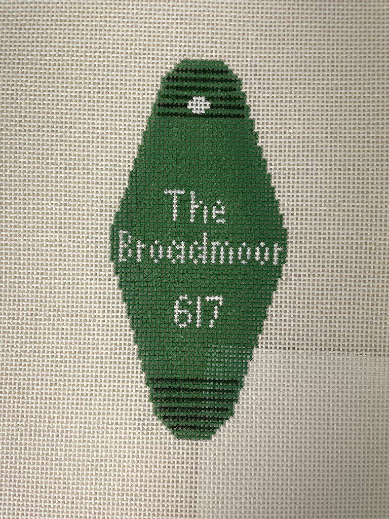 * Blue Waters Needlepoint / Needlepoint by Laura 2050 The Broadmoor Hotel Key