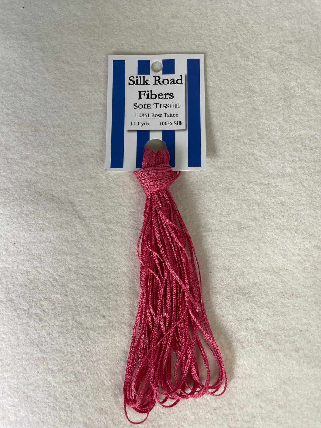 Silk Road Fibers T-0851 Rose Tattoo Soie Tissee