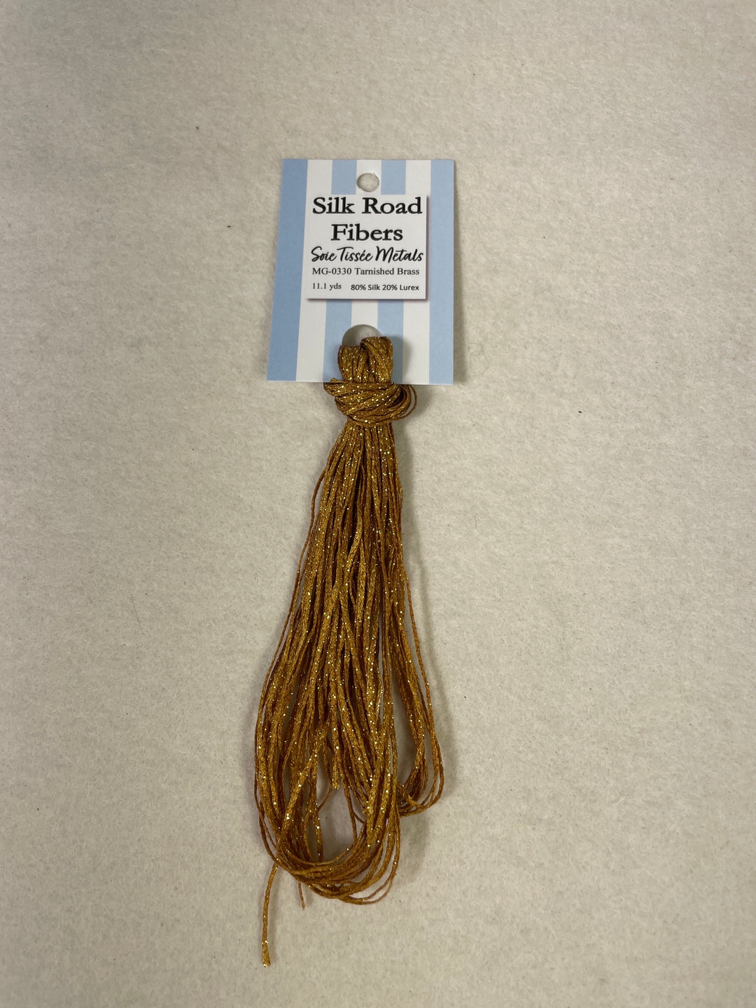 Silk Road Fibers Soie Tissee Metals - MG-0330 Tarnished Brass