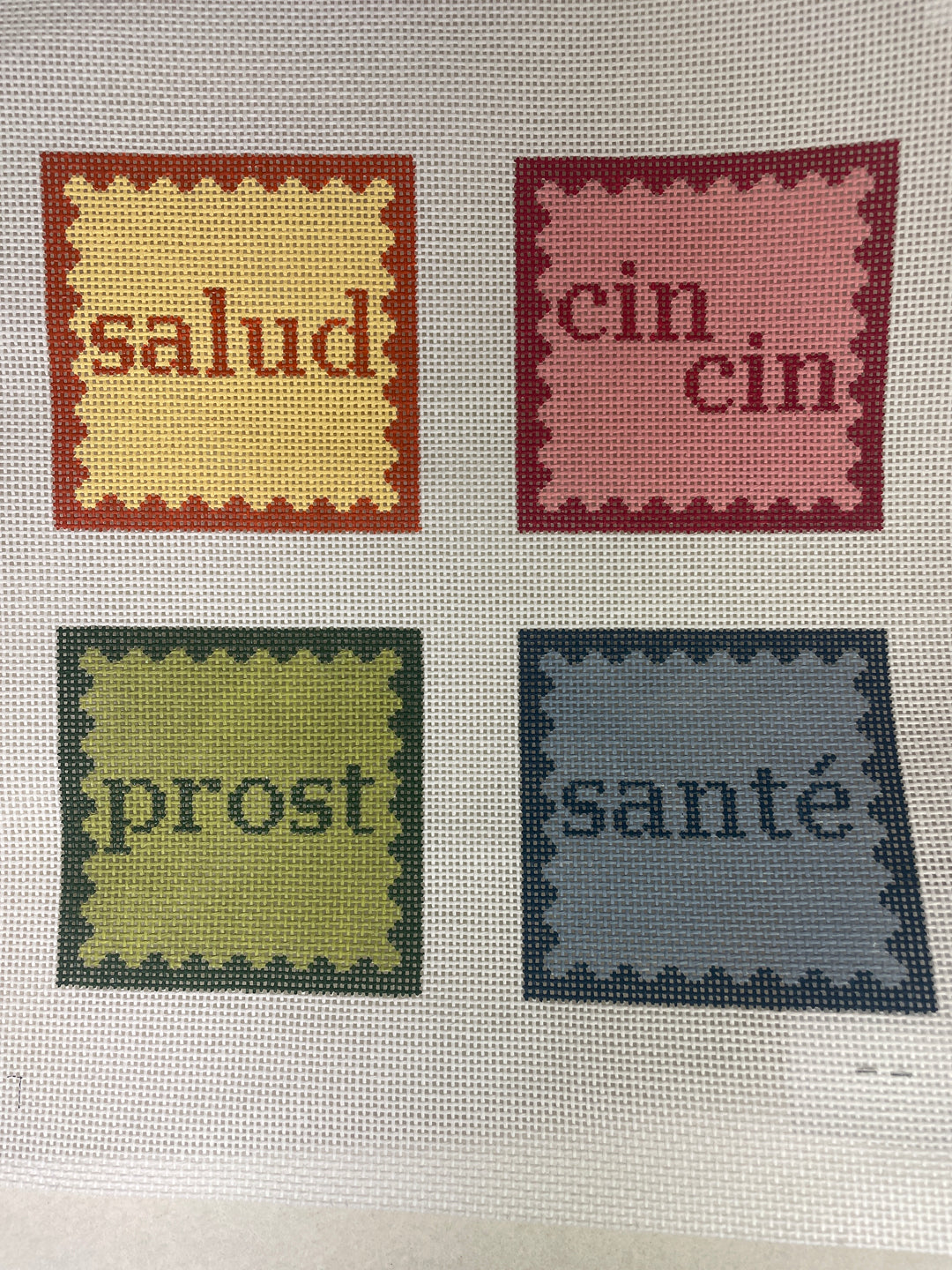 *Maura Nolan Designs Cheers Coaster Set- Multi
