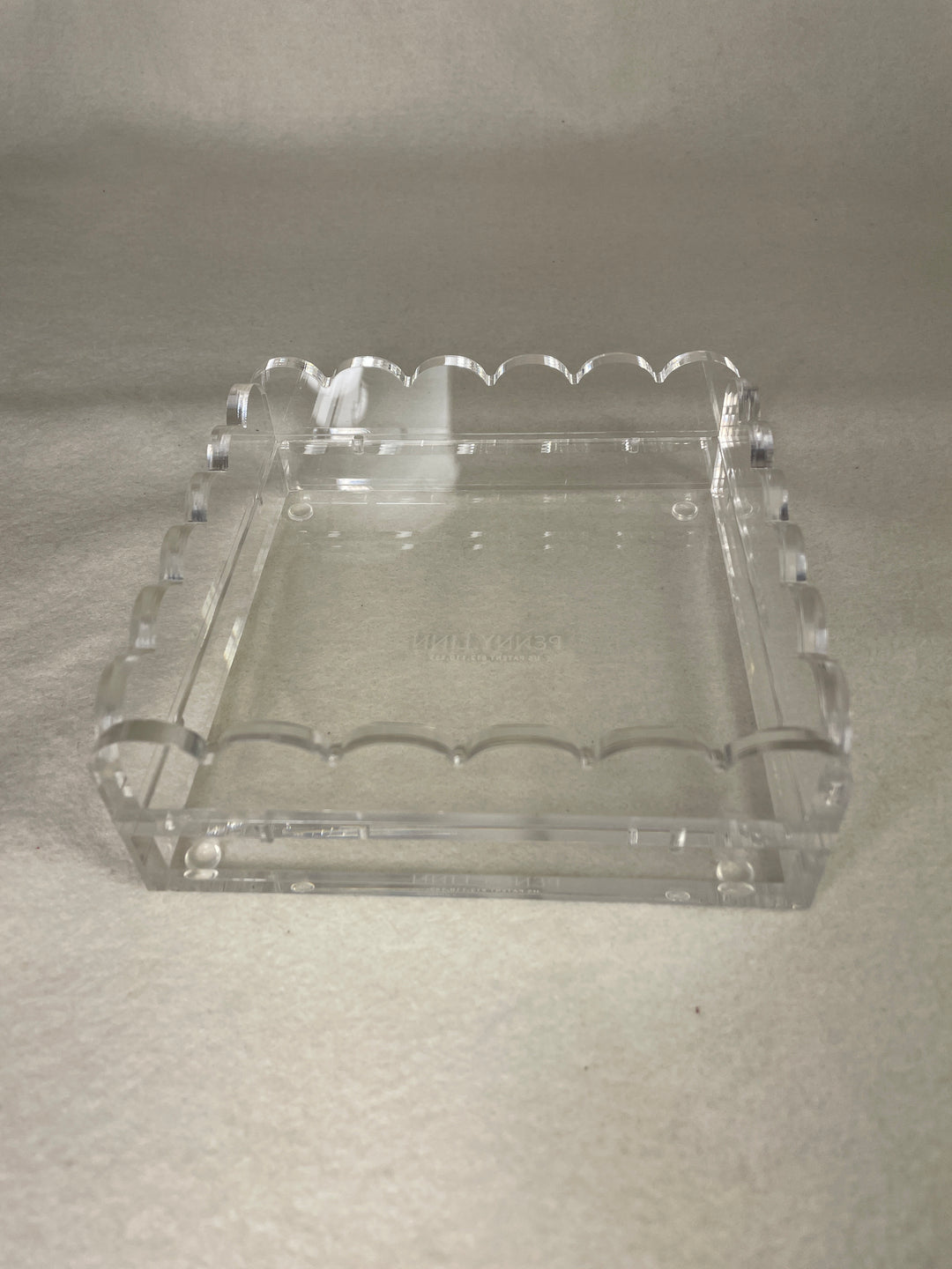 Penny Linn Designs Scallop Acrylic Trays- 5x5 Square