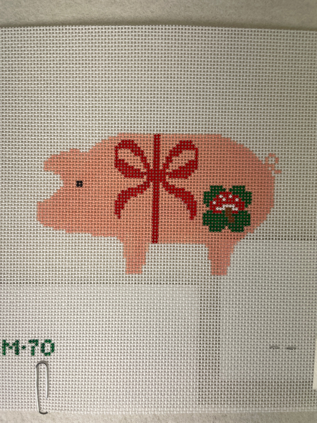 * Tout Le Monde Needlepoint TLM70 Marzipan Pig