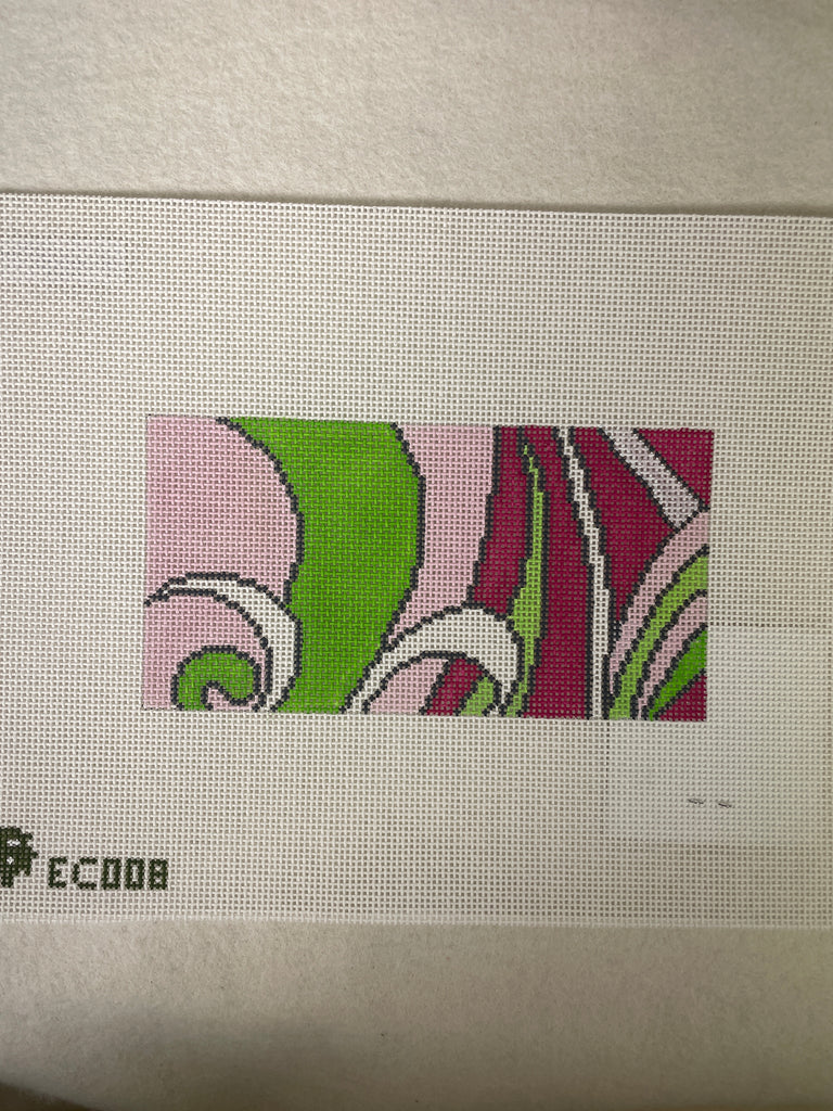 *Elm Tree Needlepoint Designs EC008 Everyday Clutch Pucci Insert- Hot Pink