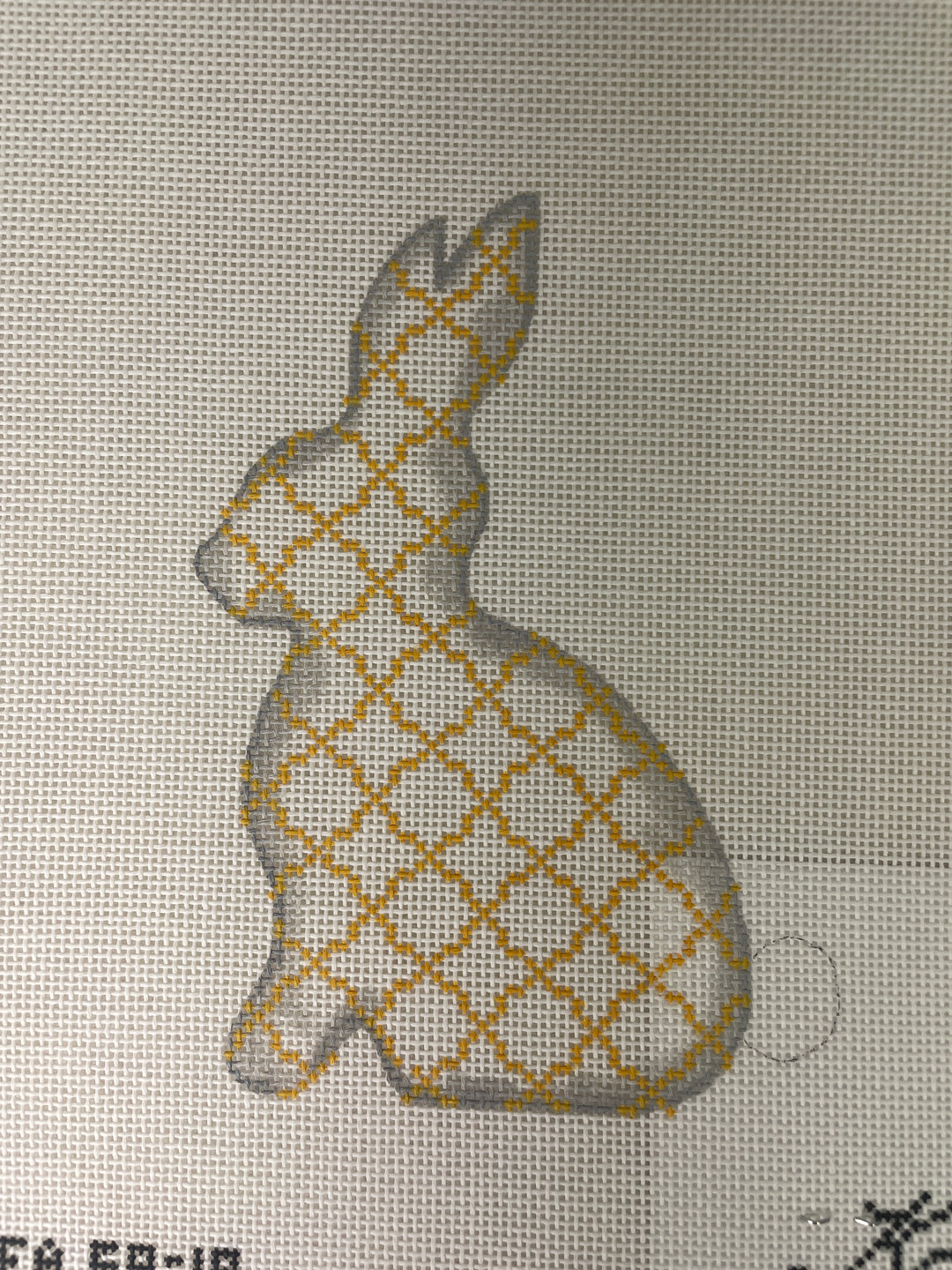 * Kelly Clark Needlepoint KEA59 Lemon Quatrefoil Standing